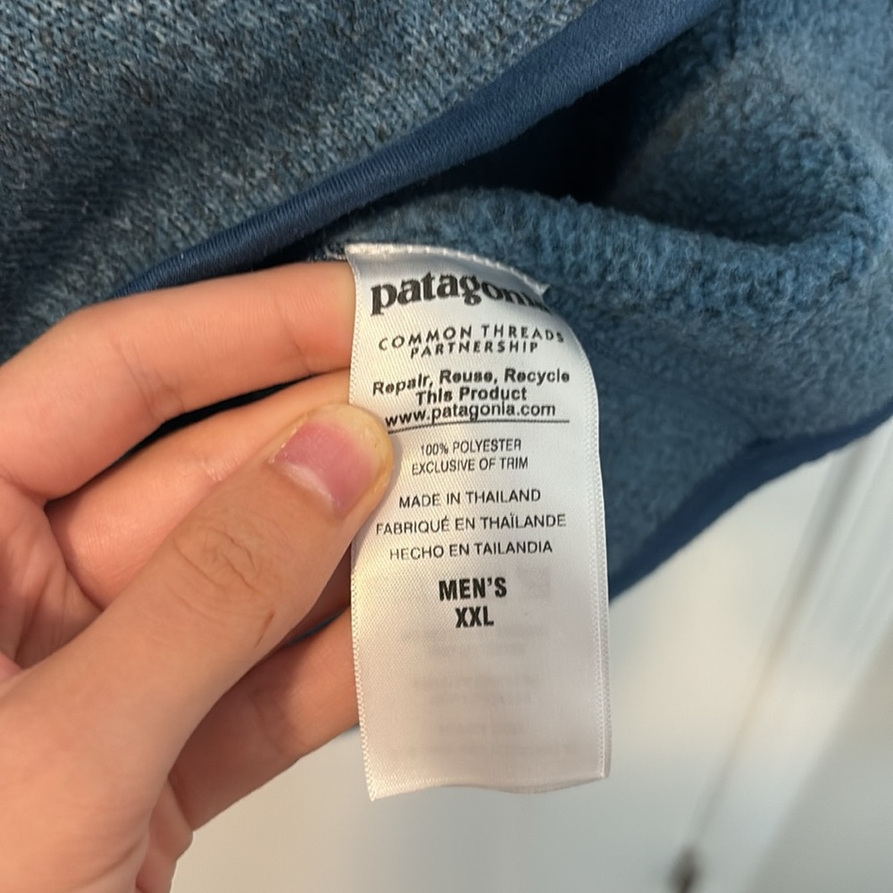 Patagonia Blue Zip Up Sweater for Men - Picture 4 of 6